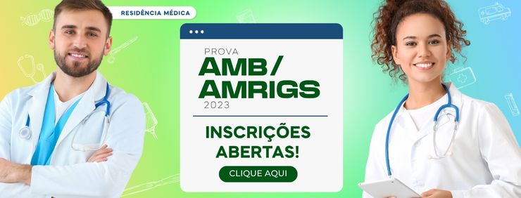 Banner: Inscrições abertas Prova AMB/AMRIGS 2023